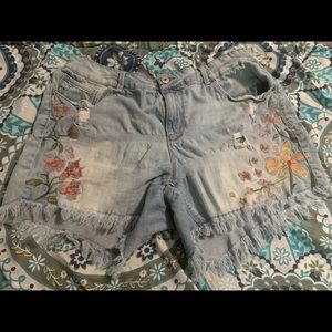 Denim shorts